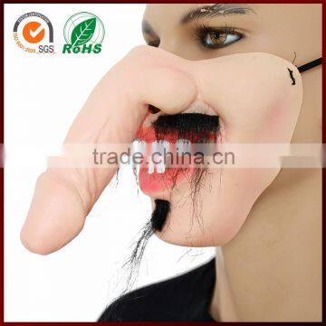 Halloween Party Latex Horror Dick Frankenstein Human Custom Half Face Mask