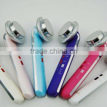 Handheld LED Ultrasonic Face Skin Sliming for personal spa beauty instrucment