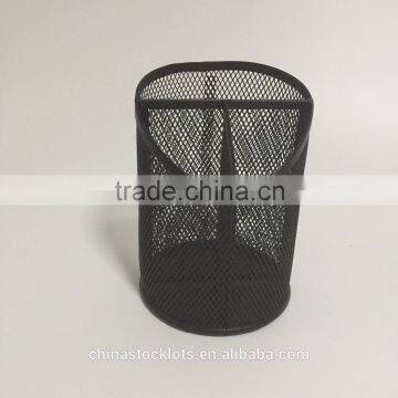 Stocklots 2016 Factory Best Selling Promotional Gifts Office and School Desk Organizer Metal Mesh Pen Holder