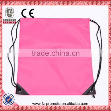 Custom Larger 210D Polyester Drawstring Bags Printing Logo Drawstring Backpack Shopping Bags For Girls High-Quality