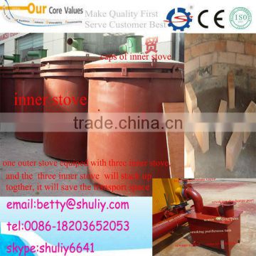 peanut shell carbonization stove/peanut shell carbonization furnace price