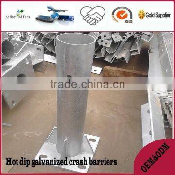 Hot dip galvanized crash barriers