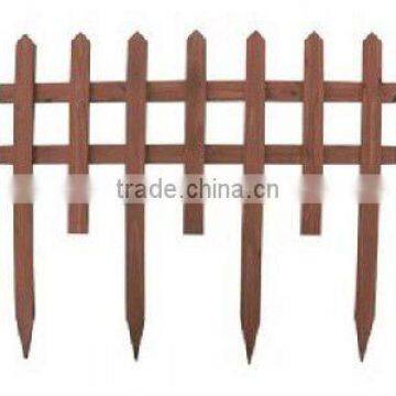 Carbonized Trellis Wood Fencing