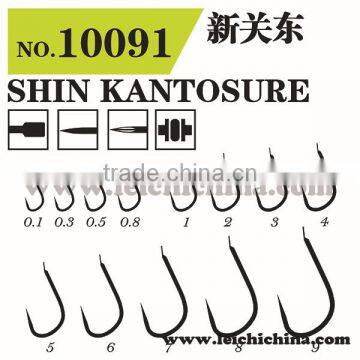 2015 fishing hook factory wholesale high carbon steel small shin kantosure fishing hook