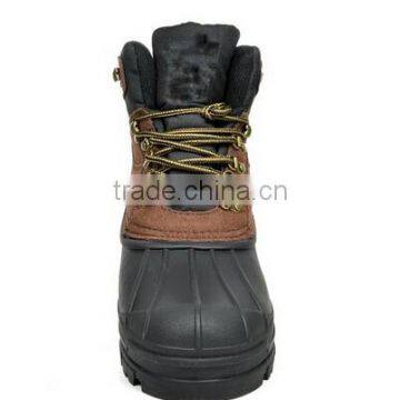 Men Waterproof Leather Winter Boots photo-3