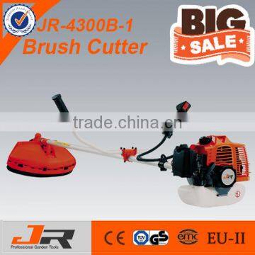 JR-4300B-1 43CC 2-stroke garden tool grass cutter machine brush cutter