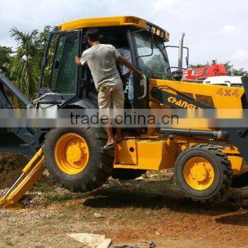 Chinese Backhoe Loader Changlin 630 ROPS Cabin Security Environment photo-2