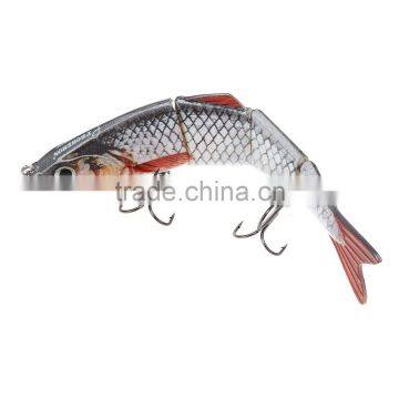HS007 Minnow Four Sections Artificial Fishing Bait Bionic Lure With Hook photo-2