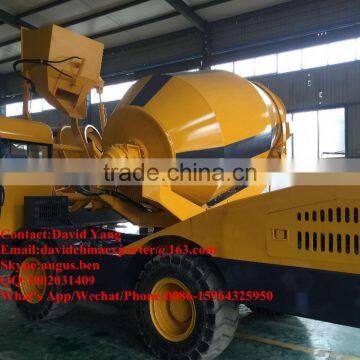 1.5M3 capacity 4 WD swing drum concrete mixer for sale