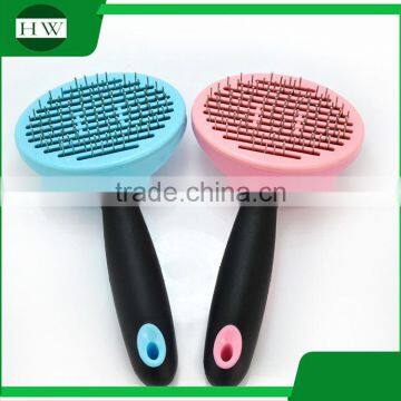Pet Accessories Tool Hanging Plastic Stainless Steel Cat Dog Pet Bath Massage Hair Removal Grooming Slicker Brush Comb photo-4