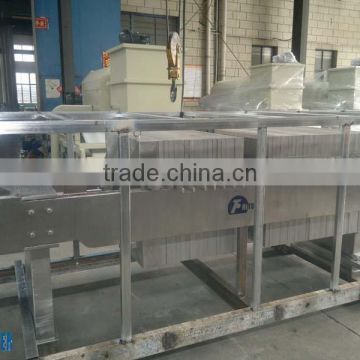 Construction material of stainless steel, well plates for filter press