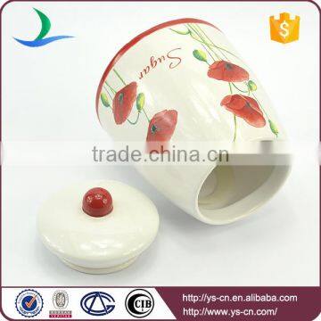 Wholesale Ceramic Tea Sugar And Coffee Canister Food Jar photo-3