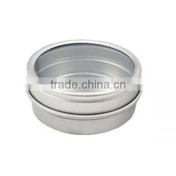 small metal tin with 2 pcs sructure and PVC clear id