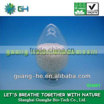 GH401-100% biodegradable material virgin PLA pellet/resin/granule for thermostable injection products