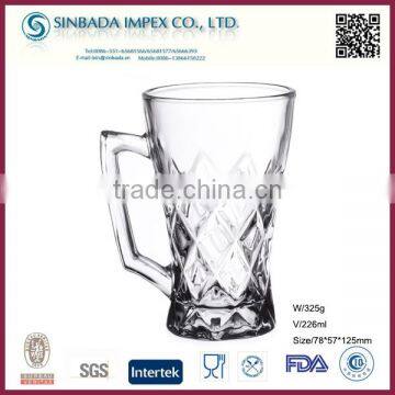 SGS Level KTZB41A, new design wholesale small glass coffee mug with lid