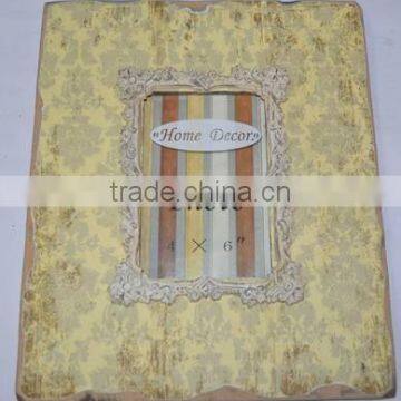 2016 New Style Antique Wooden Photo Frame With Paper Printing and Resin Decor photo-2