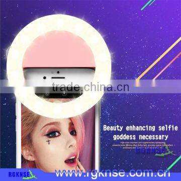 RGKNSE High quality night using selfie ring light usb chargeable flash light