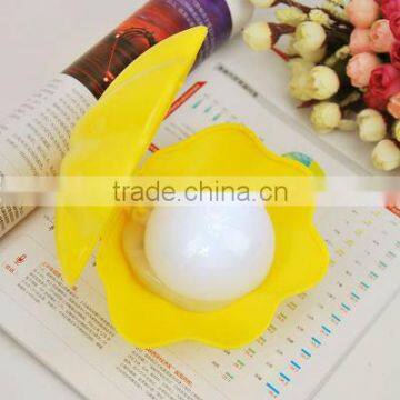 Supply Creative Fashion Colorful Pearl Shell USB Charging Night Light photo-2