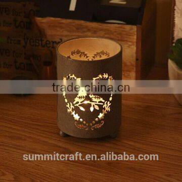 Hollow Metal Reindeer Candlestick Wedding Candle Holder photo-5