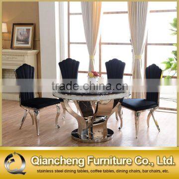 Modern 8 Seater Marble Dining Table Black Stone Table photo-4