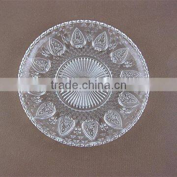 Round Clear Bread Glass Plate , Dessert Plate , Fruit Dish photo-3