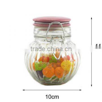 Candy Storage Glass Jar With Ceramic Lid 250ml photo-3