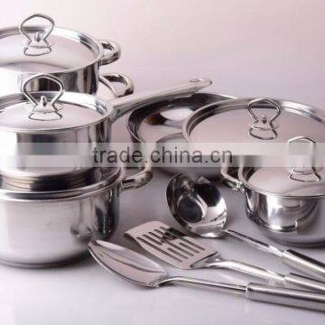 High Quality 15pcs Stainless Steel Cookware Set photo-5