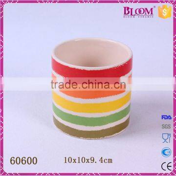 ceramic round decoration indoor garden flower pot