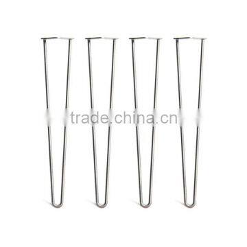 Globla Supplier Metal 40 Inch Chrome Plating 3 Rod Iron Dining Table Leg photo-2