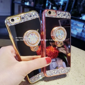 Electroplating Silicone Diamond Mobile Phone Cases for IPhone7/7Plus/6/6s/6plus/6splus Cell Phone Soft Tpu Shell Housing photo-4