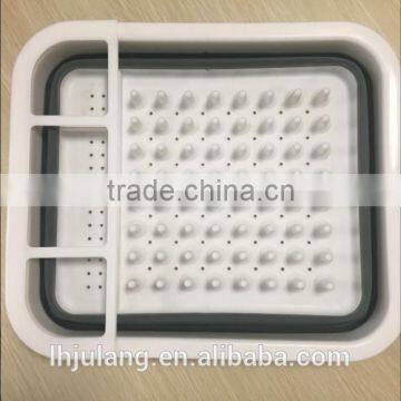 Plastic Collapisble Dish Rack / Plastic Foldable Dish Rack of Kitchen photo-2