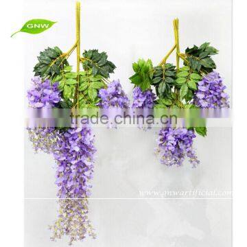 GNW FLV24 Wholesale China Market Wedding use Artificial Flower for Wall Decoration 3ft White Wisteria Vine