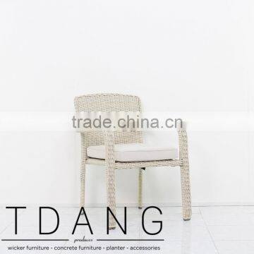 Valencia Wicker Dining Chair - Poly Rattan Material - Outdoor Wicker Furniture photo-2