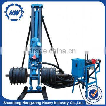 Diesel air compressor portable hydraulic drilling rig