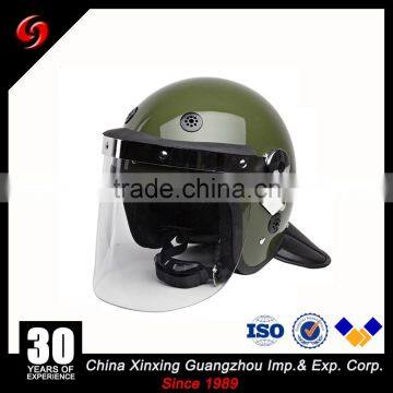 Security Guard Equipme 3mm PC Glass Face Shield Police Anti Riot Helmet Military Helmet Visor