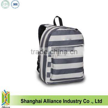 2016 zebra-stripe fabric wholesale colorful polyeste foldable bag back to school backpack