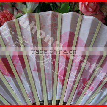 High Quality Bamboo Fabric Hand Fan photo-6