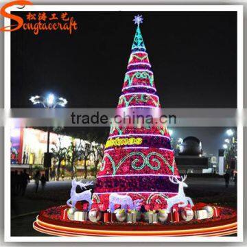 Latest Design Hot Sale Giant Artificial Led Christmas Tree Ornament Decoration Colorful Lighting Tree Outdoor photo-3