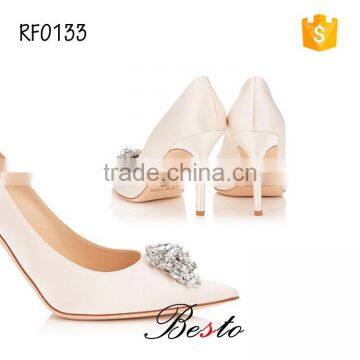 Best Seller Brilliant White Wedding Diamond Jewelry Shoe Clip for Bride Shoes photo-2