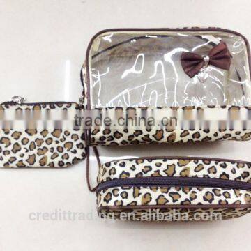 leopard print women's cosmetic trend brand ladies cosmetic