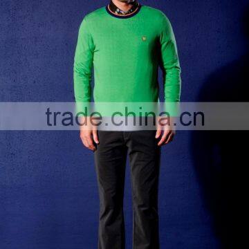 Men's College Style Basic Sweater photo-3