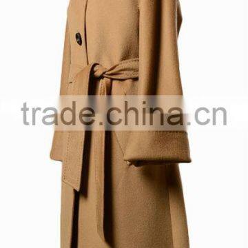 Women's Mandarin Collar Design Long Winter Coat photo-3