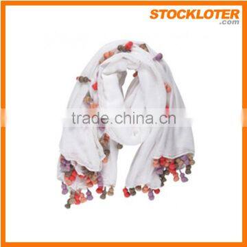 Outlet lady summer woven scarf stock wholesaler, 150716Vg