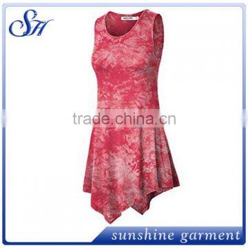 92% Polyester 8%Spandex Tunic Tank Top Fashion Wear to Women photo-2