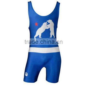 China Wrestling Singlets Gym Custom Tight Bodaywear photo-3