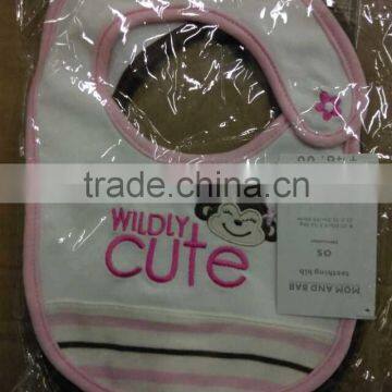 2015 Summer Design Embroidery Newborn Baby Waterproof Bibs Cotton Directly From Kids Clothes Supplier photo-6