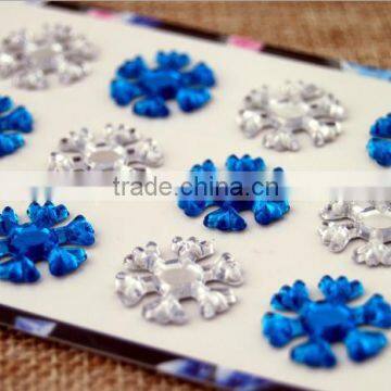 Peace/Emoji/Star Wholesale High Quality Acrylic Crystal Bling Gem Stickers For Mobile Phone photo-5