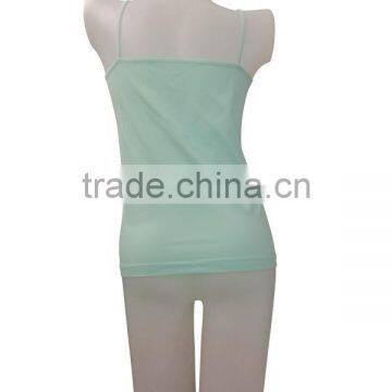 Nice Quality One Piece Women Singlet Straps Plain Underwear V-neck Ladies Camisole photo-3