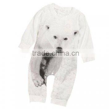 Lovely Newborn Infant Kids Baby Boy Girl Bear Print Rompers photo-3