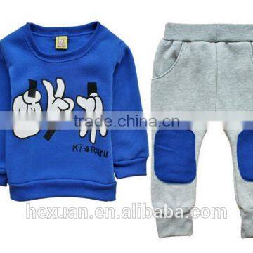 Fashion Children Clothing Set: Hoodies+pants/Unisex Sports Clothing Set photo-3